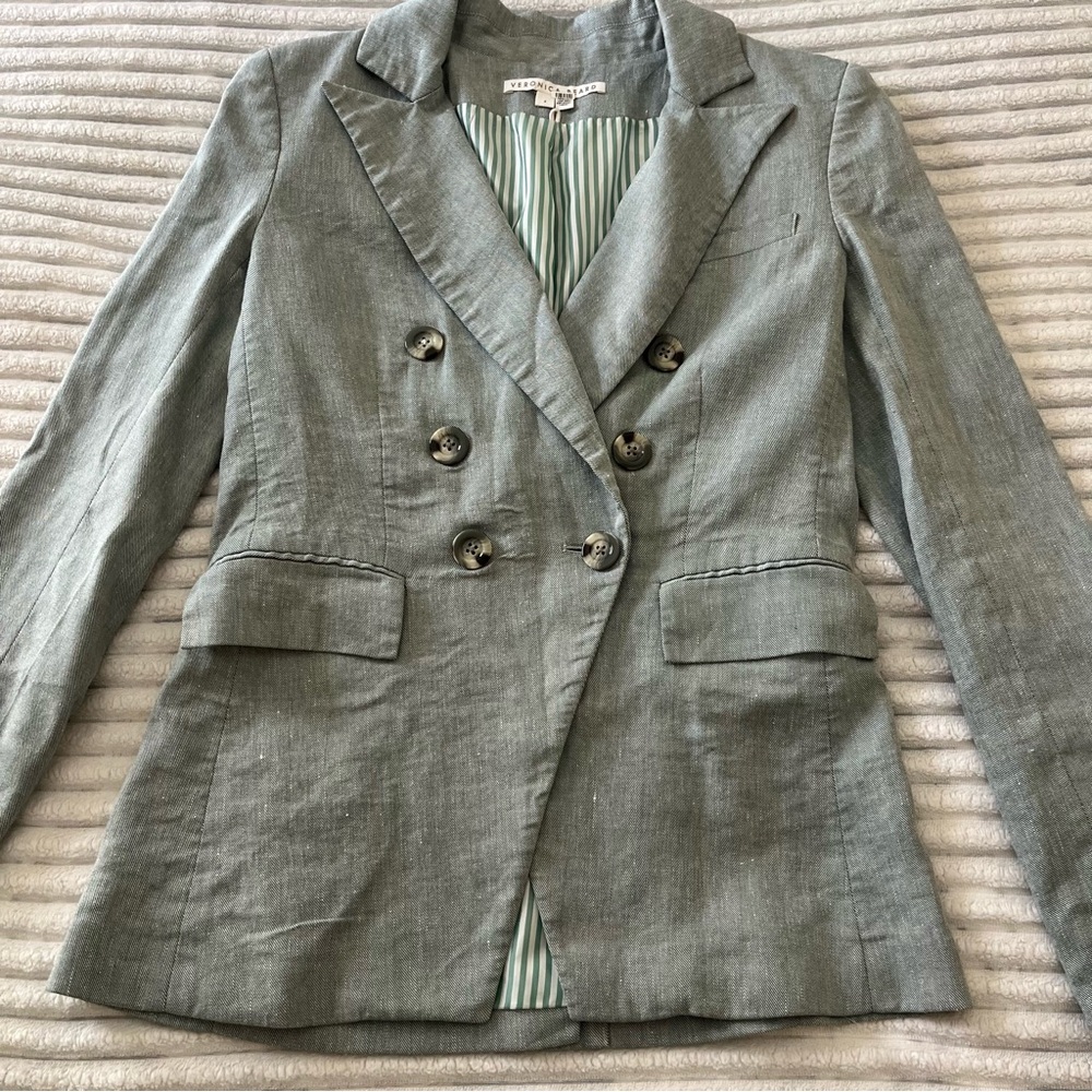 Veronica Beard Linen Blazer - Picture 2 of 10
